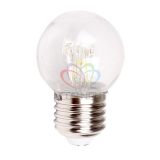 Лампа Шар e27 6 LED 45 мм - розовая, прозрачная колба, эффект лампы накаливания 405-127 Neon-Night