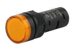 Лампа AD16DS(LED)матрица d16мм желтый 24В AC/DC Б0045610 ЭРА