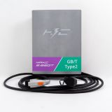 Станция зарядная НЗС Макс 2х22 кВт 32A 3 фазы с 2 кабелями GB/T и Тype2 НС-1586448 НЗС