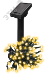 Солнечная светодиодная гирлянда SLR-G01- 50Y желт., 50 LED ФАZА 5027299 JazzWay