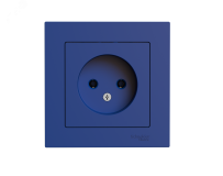 ATLASDESIGN РОЗЕТКА без заземления, 16А, в сборе, АКВАМАРИН ATN001140 Systeme Electric