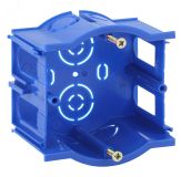 Подрозетник промежуточный UniPost 68х45мм для твердых стен синий IP30 (160/3200) Б0039062 ЭРА