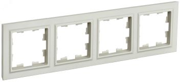 BRITE Рамка 4 поста РУ-4-БрКр бежевый BR-M42-K10 IEK