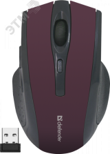 Мышь беспроводная Accura мм-665 800-1600 dpi, 6 кнопок, красный 52668 Defender