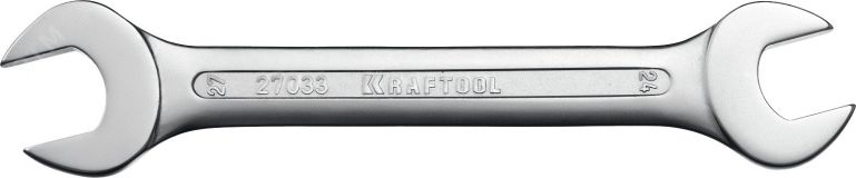 Ключ рожковый гаечный 24 x 27 мм, 27033-24-27_z01 KRAFTOOL