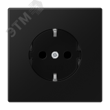 Розетка SCHUKO, дюропласт, черный матовый LS1520SWM JUNG