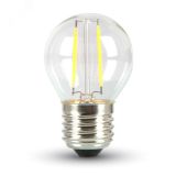 Ретро-лампа Filament G45 E27, 2W, 230 В, теплый белый 3000 K IP65 601-802 Neon-Night