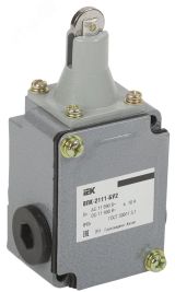 Выключатель концевой ВПК-2111-БУ2, толкатель с роликом, IP65, KV-1-2111-1 IEK