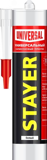 Герметик силиконовый 260 мл белый 41213-0_z01 STAYER