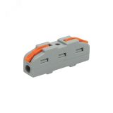 Клемма СМК 222-421 проходная 1 полюс (0,08-4 кв мм), серая 50шт, REXANT 07-5240 REXANT