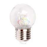 Лампа Шар e27 6 LED 45 мм - желтая, прозрачная колба, эффект лампы накаливания 405-121 Neon-Night