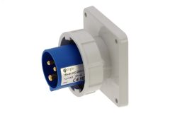 Вилка встраиваемая 16A/230V/1P+N+E/IP67, фланец 86x86 00-00032421 INPIN