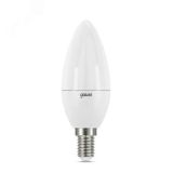 Лампа светодиодная LED 6.5 Вт 550 лм 6500К AC150-265В E14 свеча холодная  Black Gauss 103101307 GAUSS