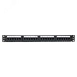 Патч-панель TERACOM 19'' Cat.5E 1U неэкранированная UTP 24 порта RJ-45 110 IDC TRC-PPNL-5EUTP-1U24 EKF