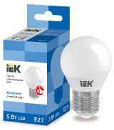 Лампа светодиодная G45 шар 5Вт 230В 6500К E27 IEK LLE-G45-5-230-65-E27 IEK