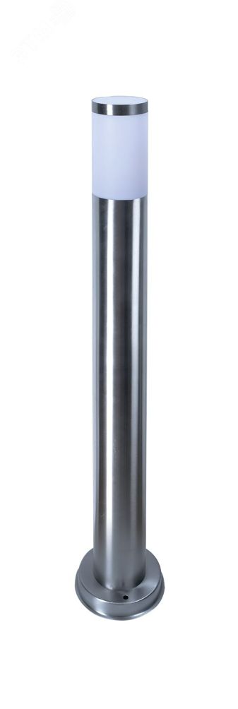 Светильник садово-парковый ландшафтный НТУ E27 без ламп корпус алюминий поликарбонат хром столб круг 0.8м -40...+40°C IP44 5040755 JazzWay