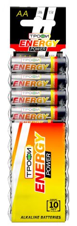 Батарейка Трофи LR6-10BL ENERGY POWER Alkaline (100/800/19200) Б0018949 ЭРА