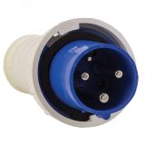 Вилка кабельная 63А 2Р+Е IP67 переносная 220В 033 ps-033-63-220 EKF