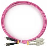 Шнур оптический duplex 2м SC-FC 50/125 мм OM4 LSZH 9112c Cabeus