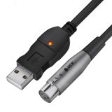 Кабель микрофонный USB на XLR, 3 м., черный 1000626066 Greenconnect