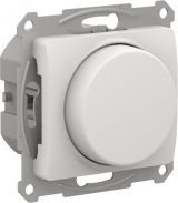 GLOSSA СВЕТОРЕГУЛЯТОР (диммер) повор-нажим, LED, RC, 400Вт, мех.,  БЕЛЫЙ GSL000123 Systeme Electric