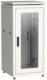 Шкаф сетевой 19дюйм LINEA N 18U 600х800 мм стеклянная передняя дверь. задняя металлическая серый LN35-18U68-GM ITK
