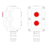 Взрывонепроницаемый пост управления из алюминия LCSD-02-B-MB-L1R(220)x1-P1R(11)x1-PBMB-ANP15BMB LCSD21000093 DKC