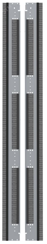 Фальш-панель вертикальная 19'' 45U 600 серая (2шт/компл) ITK by ZPAS ZP-FP35-45U-V-0600 ITK
