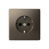 ARTGALLERY розетка с заземлением со шторками, 16А, механизм, мокко GAL000645 Systeme Electric