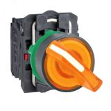Переключатель 22мм 24В желтый с подсветкой XB5AK125B5 Schneider Electric