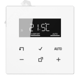 Контроллер комнатный с дисплеем «стандарт»(механизм+накладка), белый, LS990  TRDLS1790WW JUNG