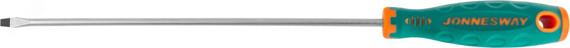 Отвертка стержневая шлицевая ANTI-SLIP GRIP, SL4.0х200 мм 046121 Jonnesway