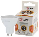 Лампа светодиодная LED MR16-12W-827-GU10 (диод, софит, 12Вт, тепл, GU10) (10/100/4000) Б0040889 ЭРА