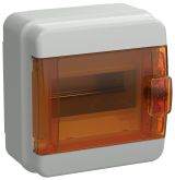 TEKFOR Корпус пластиковый КМПн-6 IP65 оранжевая прозрачная дверь IEK TF5-KP72-N-06-65-K03-K09 IEK