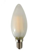 Лампа сетодиодная декоративная LED 6w E14 4000K свеча матовая филамент 230/50 Jazzway 5020603 JazzWay