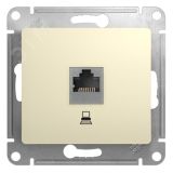 GLOSSA Розетка компьютерная RJ45 категория 5е в рамку бежевая GSL000281K Systeme Electric