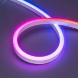 Лента герметичная SPI MOONLIGHT-SIDE-B84-12x17mm 24V RGB-PX7 (18 W/m, IP67, 5m, wire x2) (Arlight, Силикон) 041014 Arlight