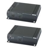 Удлинитель HDMI KVM (комплект приёмник + передатчик) по Ethernet до 120м (CAT5e). 00011185 SC&T