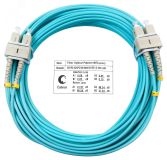 Шнур оптический duplex 15м SC-SC 50/125 мм OM3 LSZH 8489c Cabeus