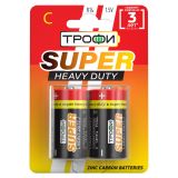 Батарейка Трофи R14-2BL SUPER HAEVY DUTY Zinc (12/96/7680) Б0023142 ЭРА