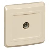 ЭТЮД Розетка телевизионная TV 0.7дБ скрытая бежевая TVC-002K Systeme Electric