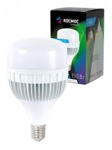 Лампа светодиодная LED 150Вт 220В Е40 D210х240 6500К дневной 13200 лм KHWLED150WE4065 Космос