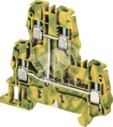 Клемма винтовая ZS6-D1-PE6мм.кв. двухуровневая одна цепь земля 1SNK506250R0000 TE Connectivity (Entrelec,Tyco)