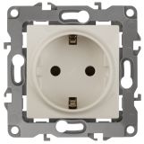 Розетка 2P+E Schuko, 16A-250В, винт, Эра12, слоновая кость, 12-2111-02 Б0029237 ЭРА