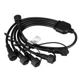 Коннектор питания ARD-CLASSIC-SYNC-RGB Black (230V, 5 ports) (ARDCL, Закрытый) 031791 Arlight