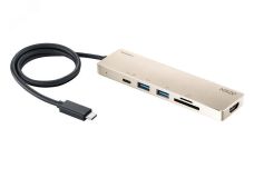 Док-станция USB 6 портов, HDMI, USB, USB-C, SD, 3840 x 2160 1000696078 Aten