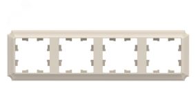 ATLASDESIGN ANTIQUE 4-постовая рамка, универсальная, БЕЖЕВЫЙ ATN100204 Systeme Electric