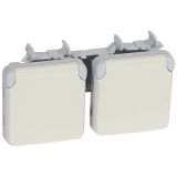Plexo Розетка 2К+З SCHUKO белая 2п вертикальная 069643 Legrand