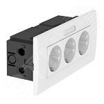Блок розеточный укомплектованный AR45 (маркировка 3xModul45 84x185x59 мм белый) 6119433 OBO Bettermann