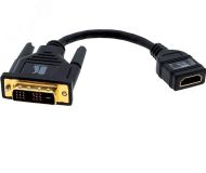 Кабель-переходник DVI М на HDMI F, 0.3 м., черный 1000511429 Kramer